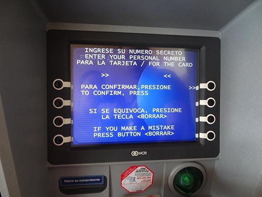 Tudo sobre o Chile - ATM para saque em pesos