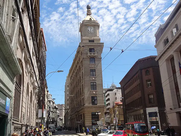 Prédios no centro de Valparaíso