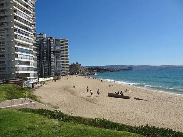 Praia em Viña del Mar