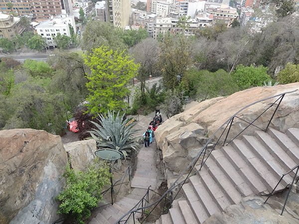 Escadarias no Cerro Santa Lucia